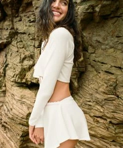 Frankie's Bikinis NEW IN Taurus Waffle Mini Skirt