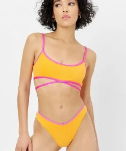 Frankie's Bikinis Waco Terry Bralette Bikini Top