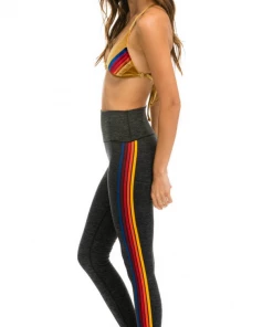 ONFEMME By Lindsey's Kloset Full Length Hi- Rise 5 Stripe Leggings Clothing