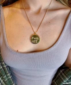 The Spice Girls Zero Fucks Necklace NEW IN