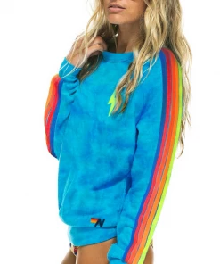 Aviator Nation NEW IN Hand Dyed Bolt Classic Crew Sweatshirt