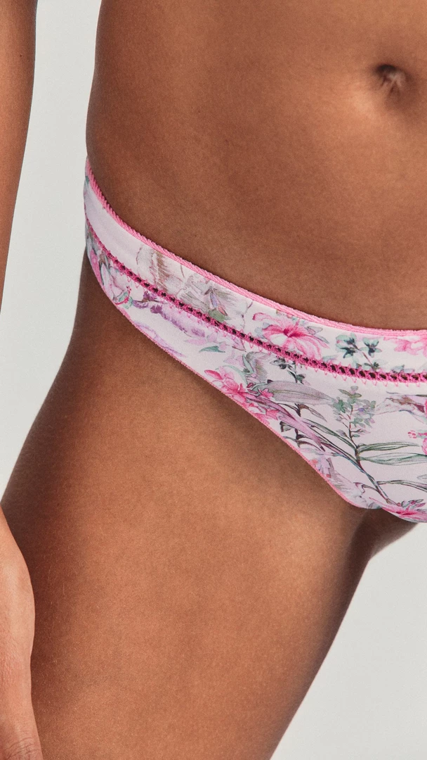 LoveShackFancy NEW IN Hawaiian Hibiscus Cheeky Bikini Bottom 3 LoveShackFancy NEW IN Hawaiian Hibiscus Cheeky Bikini Bottom