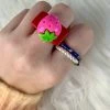 OnFemme By Lindsey's Kloset Strawberry Shortcake Ring NEW IN