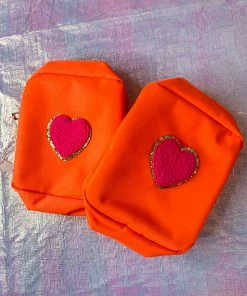 OnFemme By Lindsey's Kloset Mini Glitter Heart Pouch