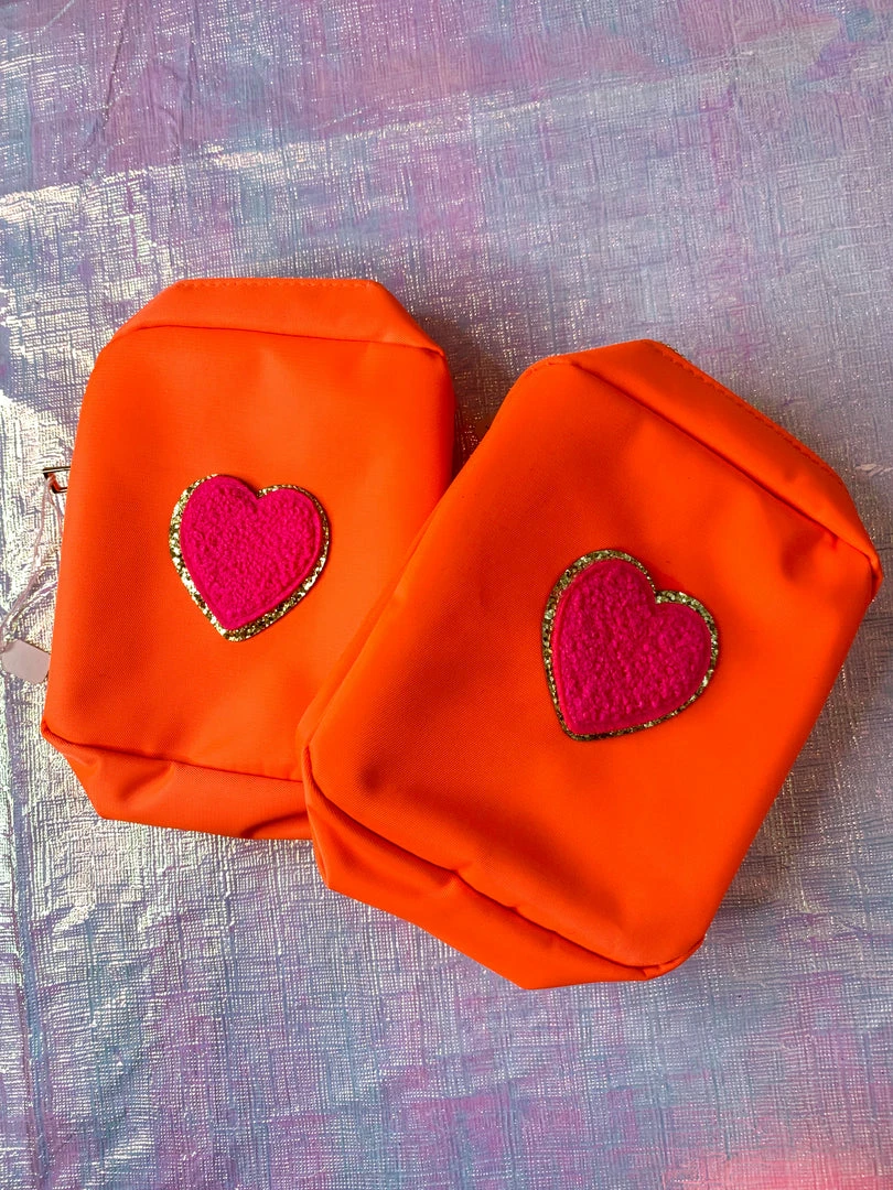 OnFemme By Lindsey's Kloset Mini Glitter Heart Pouch 1 OnFemme By Lindsey's Kloset Mini Glitter Heart Pouch