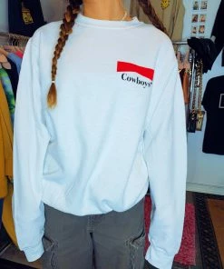 OnFemme By Lindsey's Kloset Cowboys Crewneck