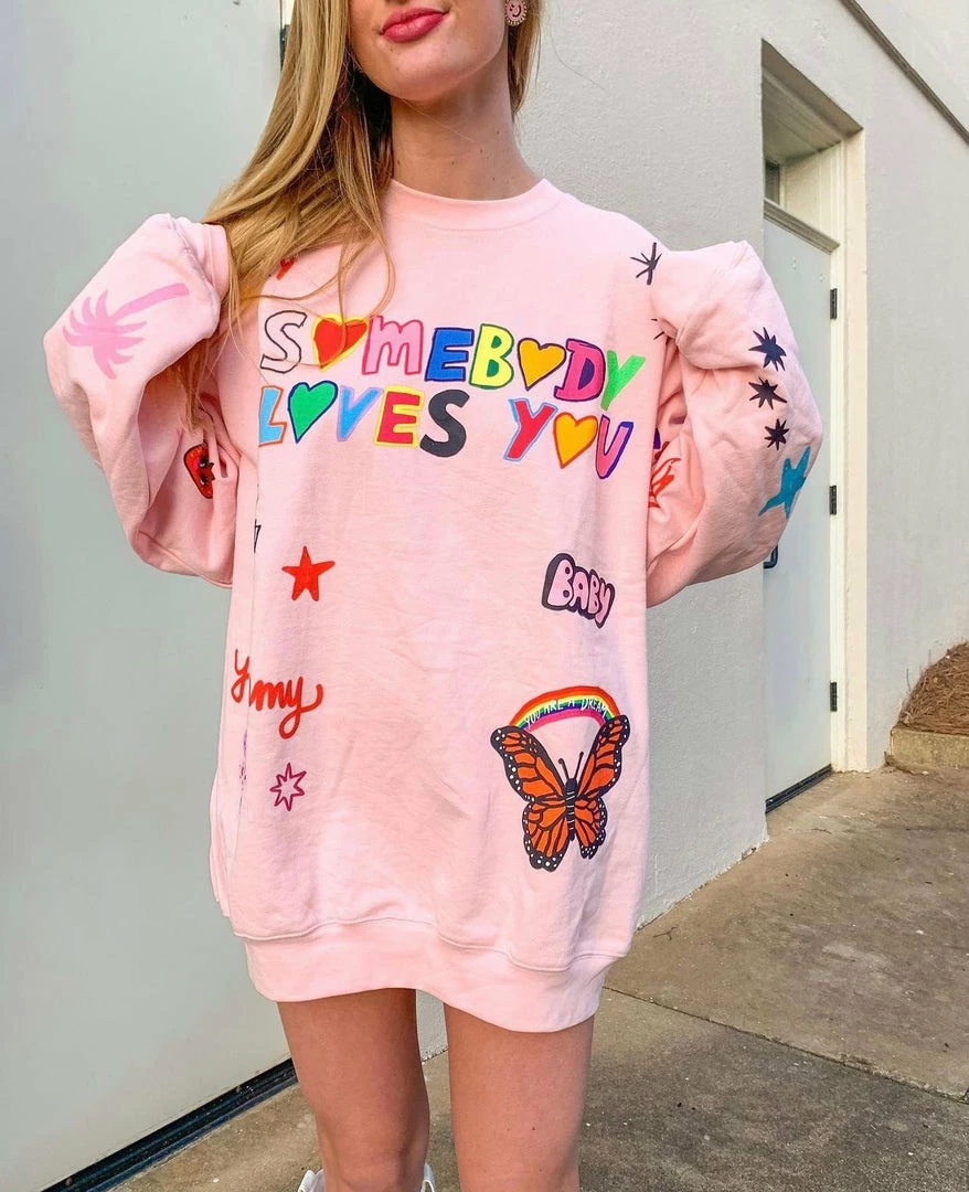 The Mayfair Group Mayfair X @iscreamcolour Somebody Loves You Sherbet Crewneck 1 The Mayfair Group Mayfair X @iscreamcolour Somebody Loves You Sherbet Crewneck