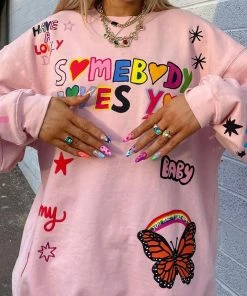The Mayfair Group Mayfair X @iscreamcolour Somebody Loves You Sherbet Crewneck