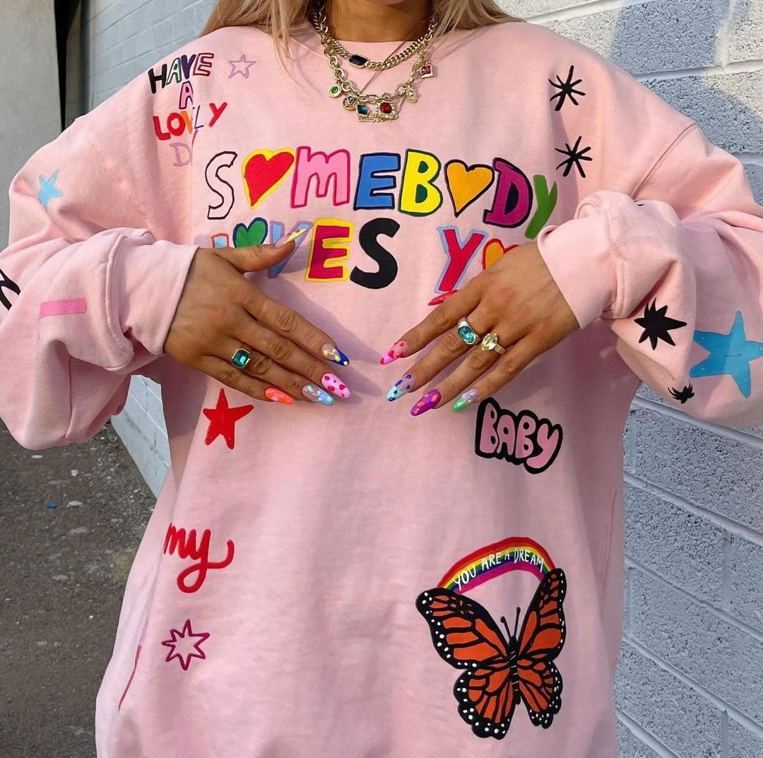 The Mayfair Group Mayfair X @iscreamcolour Somebody Loves You Sherbet Crewneck 2 The Mayfair Group Mayfair X @iscreamcolour Somebody Loves You Sherbet Crewneck