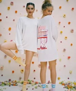 Boys Lie PINK NO SMOKE WITHOUT FIRE THERMAL LONG SLEEVE NEW IN