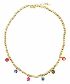 JTGjewelry Color Eyes Golden Necklace NEW IN