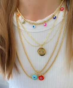 JTGjewelry Color Eyes Golden Necklace NEW IN