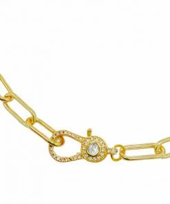 JTGjewelry NEW IN Fancy Clasp Paperclip Necklace