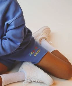 The Mayfair Group EMPATHY ALWAYS Royal Blue Sweatshorts