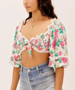 For Love And Lemons NEW IN Imogen Crop Top