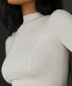 Joah Brown NEW IN CONTRAST STITCH LONG SLEEVE