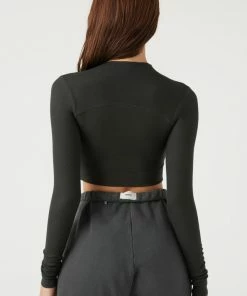 Joah Brown NEW IN CONTRAST STITCH LONG SLEEVE