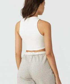 Joah Brown NEW IN LACE UP CROP TANK