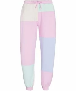 LoveShackFancy Wilder Patchwork Terry Joggers NEW IN