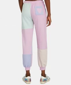 LoveShackFancy Wilder Patchwork Terry Joggers NEW IN