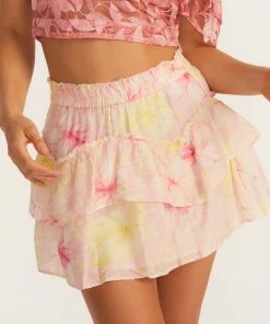 LoveShackFancy NEW IN Abrielle Mini Skirt