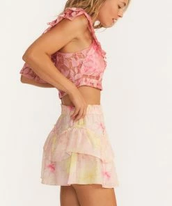 LoveShackFancy NEW IN Abrielle Mini Skirt