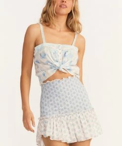 LoveShackFancy NEW IN Roux Mini Skirt