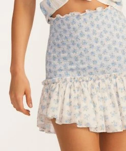 LoveShackFancy NEW IN Roux Mini Skirt