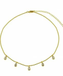 JTGjewelry NEW IN Bezel Drop Choker