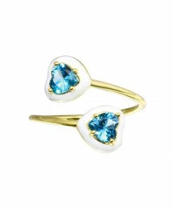 JTGjewelry NEW IN Enamel Heart Wrap Ring