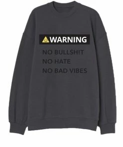 La Trading PRESLIE CREWNECK - Warning No BS