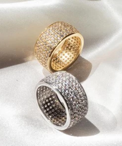 Luv AJ Pave Cigar Ring NEW IN