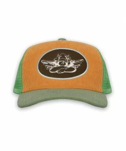 Boys Lie PUMPKIN CORDUROY TRUCKER HAT NEW IN