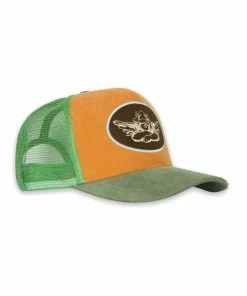 Boys Lie PUMPKIN CORDUROY TRUCKER HAT NEW IN