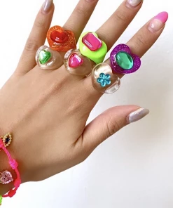 Bon Bon Whims Club NEW IN Rainbow Lucky Charms Ring