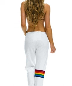 Aviator Nation Rainbow Stitch Sweatpants NEW IN