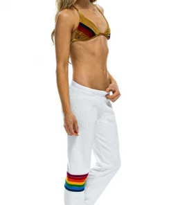 Aviator Nation Rainbow Stitch Sweatpants NEW IN