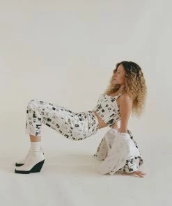 Rationalle KUSAMA TWILL GALLERY PRINT PANT NEW IN 5 Rationalle KUSAMA TWILL GALLERY PRINT PANT NEW IN