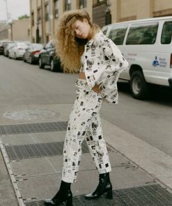 Rationalle KUSAMA TWILL GALLERY PRINT PANT NEW IN