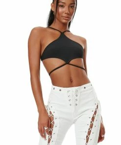 The Kript ROWAN TOP - BLACK NEW IN