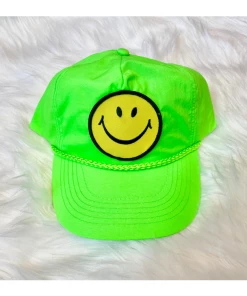 Aviator Nation Smiley Vintage Nylon Trucker Hat NEW IN