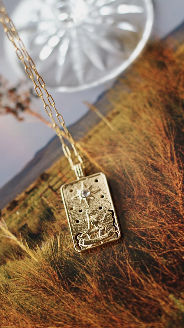 DELOUIE Star Tarot Necklace 1 DELOUIE Star Tarot Necklace