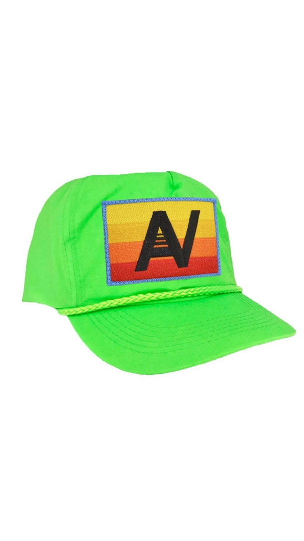 Aviator Nation NEW IN Vintage Logo Rainbow Nylon Trucker Hat 1 Aviator Nation NEW IN Vintage Logo Rainbow Nylon Trucker Hat