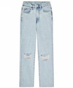 We Wore What HIGH RISE DAD RIGID DENIM JEAN NEW IN