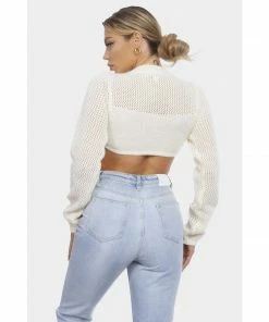 OnFemme By Lindsey's Kloset LONGSLEEVE KNIT CROP TOP NEW IN