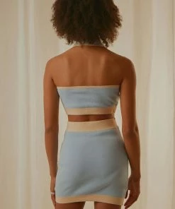 Pepper Mayo Sunday Morning Knit Halter - Baby Blue 9 Pepper Mayo Sunday Morning Knit Halter - Baby Blue