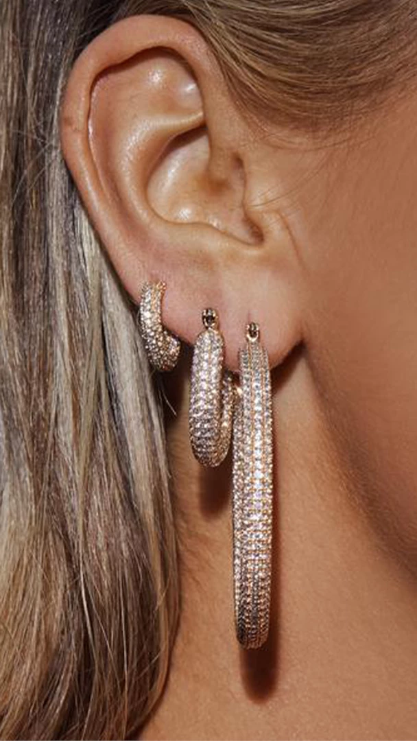 Luv AJ Pave Baby Amalfi Hoops Accessories 2 Luv AJ Pave Baby Amalfi Hoops Accessories