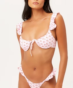 Frankie's Bikinis NEW IN Birdie Ruffle Bikini Top