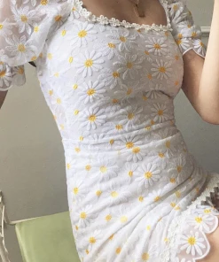 For Love And Lemons Brulee Daisy Mini Dress Clothing