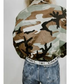 OnFemme By Lindsey's Kloset NEW IN Designer Inspired CC Bomber Camo Jacket